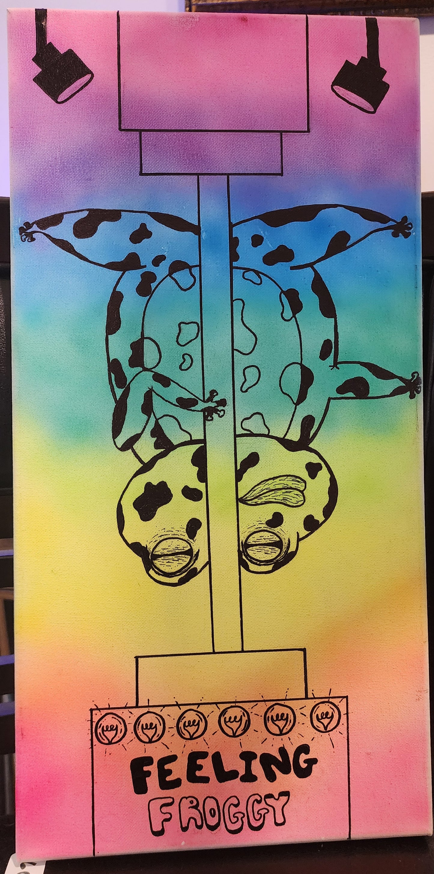 Emma Lemoine Originals, Handmade paint by Ashley Prince, Glow in the Dark!!